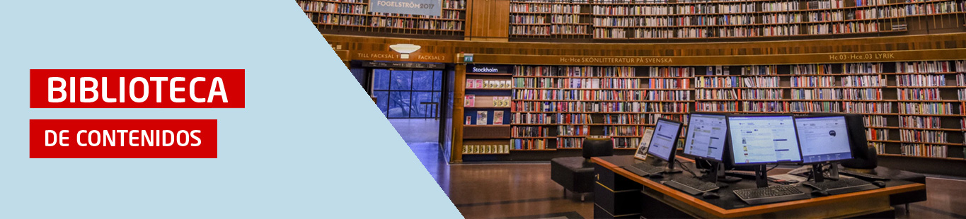 biblioteca de contenidos cegos